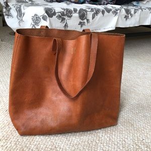 Madewell The Transport Tote Brown leather